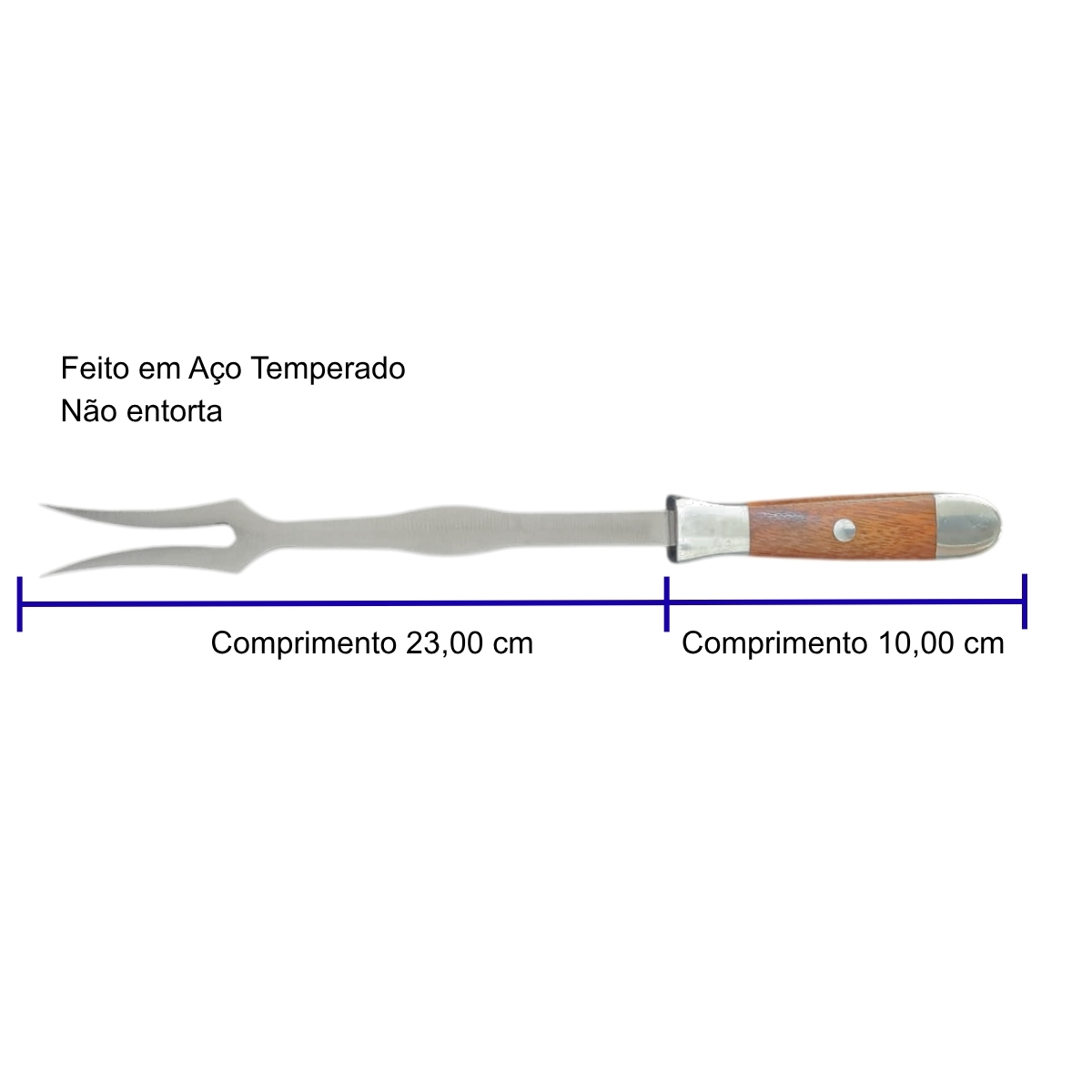 Garfo para churrasco Reforçado e temperado