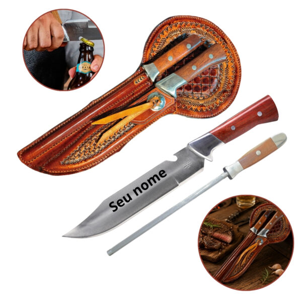 Esta faca artesanal para churrasco é fabricada em Aço Inox 420, garantindo uma lâmina resistente e fácil de afiar que oferece cortes precisos e perfeitos. Com 23 cm de comprimento (9 polegadas), ela é ideal tanto para o churrasco quanto para uso diário na sua cozinha.
